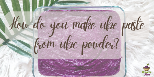 How do you make ube paste from ube powder?