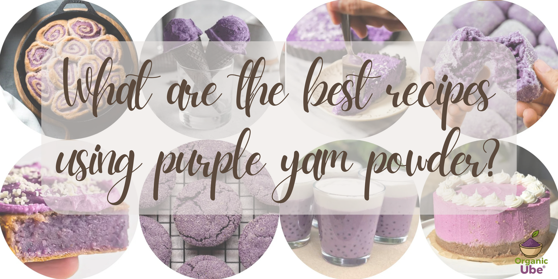 What are the best recipes using purple yam powder?