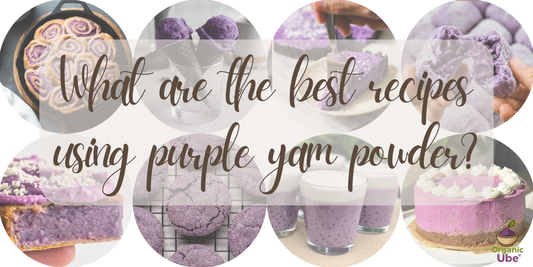 What are the best recipes using purple yam powder?