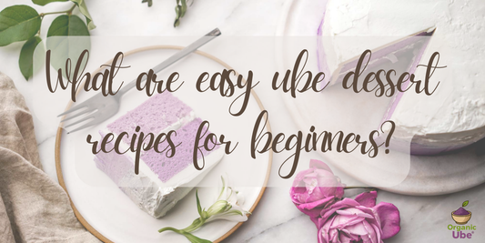 What are easy ube dessert recipes for beginners?