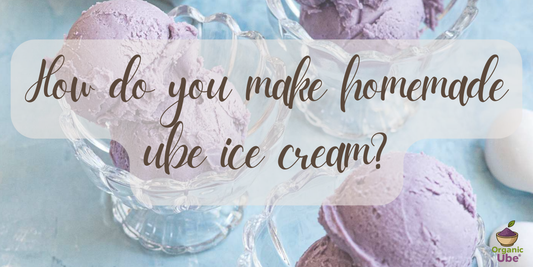 How do you make homemade ube ice cream?