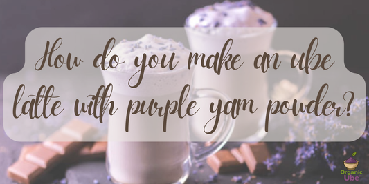 How do you make an ube latte with purple yam powder?