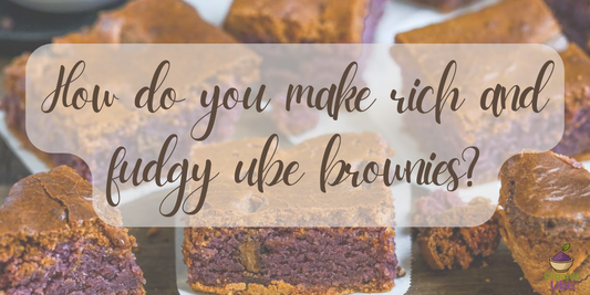 How do you make rich and fudgy ube brownies?