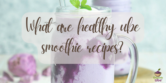 What are healthy ube smoothie recipes?